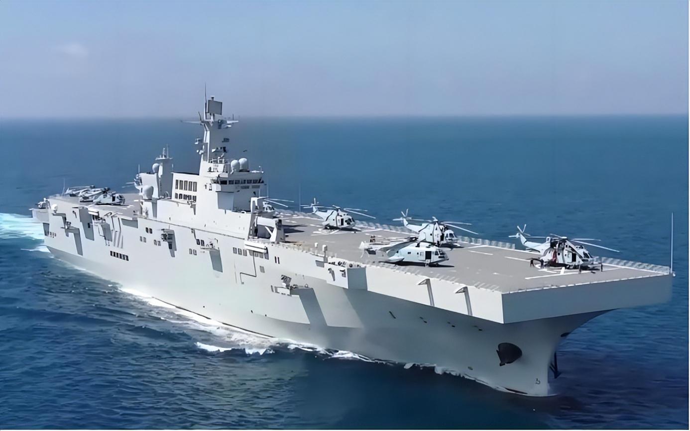 揭秘，075型两栖攻击舰的最大排水量，揭秘，075型两栖攻击舰最大排水量的秘密