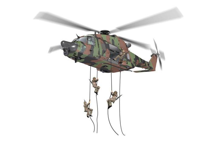 NH90直升机机舱尺寸详解，空间优势与功能特性，NH90直升机，机舱尺寸优势与功能特性详解